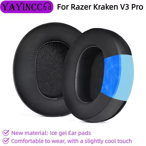 YAYINCC Replacement Ice Gel ear pads For Razer Kraken V3 Pro Headset Repair and replace parts with a