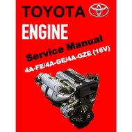 TOYOTA ENGINE 4A-FE / 4A-GE /4A-GZE (16V) SERVICE REPAIR WORKSHOP MANUAL