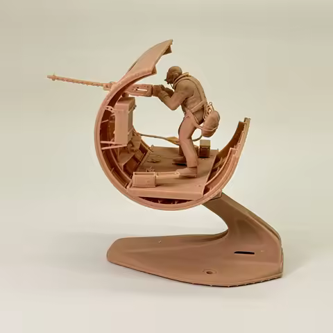 1/48 1/72 Scale WAIST Gunner B17 Flying Fortress Resin Model Miniature War Military Diorama