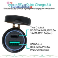 ARMARIO Car Charger  Ducati Motorcycle Portable For BMW Quick Charge