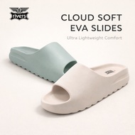RIVERS Cloud EVA Slides Thick Sole Non Slip Slippers Unisex Indoor Bathroom Home Soft Sandals yeezy