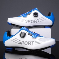 Ready Stock Rotating Buckle Bicycle Shoes Road Cycling Shoes Lace-Free Sports Shoes Road Sole Bicycle Shoes Flat Shoes Outdoor Sports Shoes Rubber Outdoor Bicycle Shoes Professional Sports Shoes/Sports Shoes Road Bicycle Shoes Run