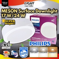 PHILIPS MESON Surface Downlight 7" 17W | 9" 24W LED Surface Mounted Panel Light 59472 59474 Lampu Siling