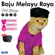 Baju Melayu Raya Kucing Teluk Belanga (Cat Photoshoot Prop Costume Raya)