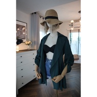 Second-Hand Green Women's Coat Good Condition Photo From Real Product F8