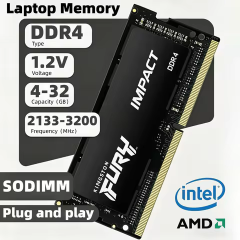 Kingston Fury DDR4 Notebook memory 4GB 8GB 16GB 32GB 2133MHz 2400MHz 2666MHz 3200MHz SODIMM 1.2V RAM
