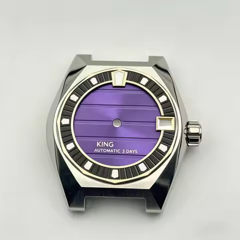 28.5mm dial NH35 Dial VANAC Surface Mechanical Watch Dial Green Luminous S dial for KING Seiko Mod