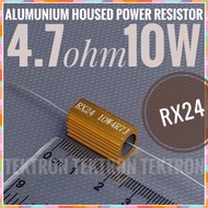(0_0) RX24 Alumunium Housed Power Resistor 4.7ohm 10W 4.7 Ohm 10 Watt
