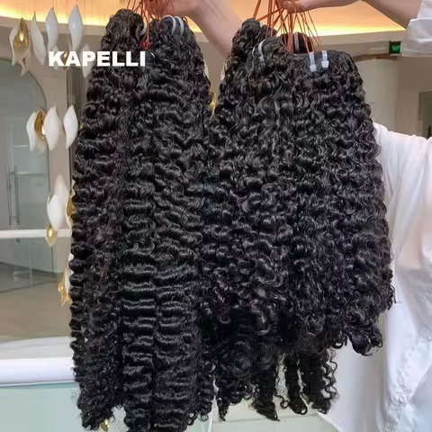 15A Burmese Curly Bundles 3C4A Spiral Curly Hair Bundles Virgin Hair Burmese Vietnamese Raw Human Ha