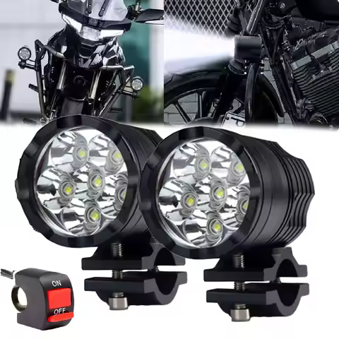 Additional LED 6000K Spotlights 140W Led Fog Lamp for Motorcycle New 6 Beads Headlights for BMW R120