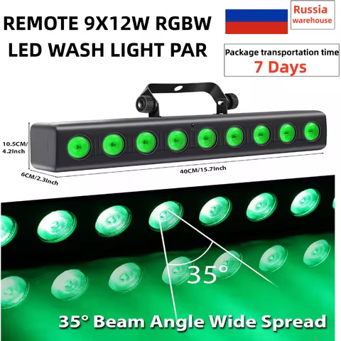9X12W Remote LED PAR Light / Disco Light RGBW Par / LED Wash Light Stage DJ Equipment