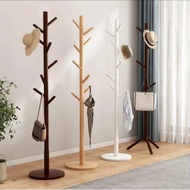 [✅SG Ready Stock] 100% solid wood Wooden Clothes Hanger Rack Nordic Style Clothes Hanger Hook Bedroo