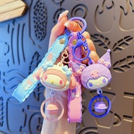 82 Sanrio Hello Kitty Pendant Metal Keychain Cute Practical Key Ring Decoration