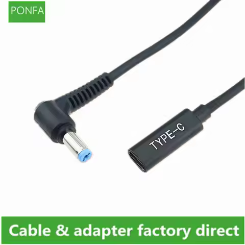 DC 5.5 x 1.7mm Power Supply Plug Connector Converter Cable Cord 19V USB Type C PD Charging Cable for