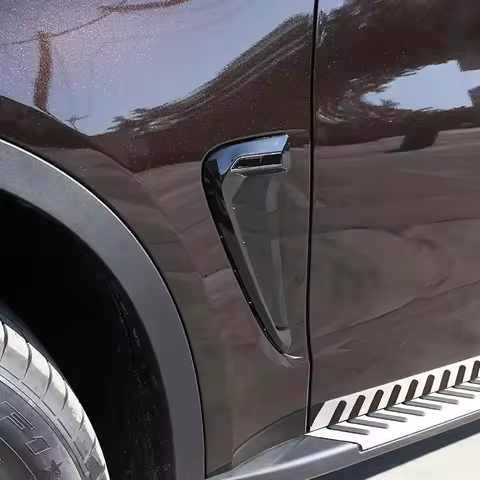 For BMW X5 F15 X5M F85 2014-2018 ABS Black/Silver/Carbon Fiber Car Shark Gill Side Fender Vent Stick