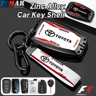 Toyota Car Key Shell Key Case Zinc Alloy Racing Style Key Cover Smart Key Case Protector Fashion Acc
