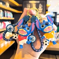 New Cute Stitch Keychain Wallet Pendant Cartoon Stitch Cycling Wallet Pendant Car Keychain Gift