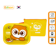 Edison Friends tray กล่องข้าวไปโรงเรียน ไปปิคนิค ถาดหลุมสแตนเลสเกรด304 [MADE IN KOREA]