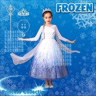現貨🧙🏻‍♂️🧙🏻女童cosplay FROZEN elsa服裝 6 件套 兒童ELSA衣服夢想工作衣服職業扮演故事書 角色扮演公益金便服日衣服 萬聖節衣服 pilot Cosplay costume