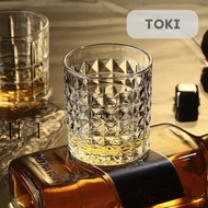 TOKI Gelas Whiskey Kaca Gelas Wiski Cocktail Beer Estetik Gelas Kopi 280ml