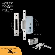 Mortise Lock Ses - Body Kunci Pintu Geser - Rumah Kunci Sliding Ses 51