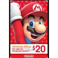 Nintendo switch gift card 20usd