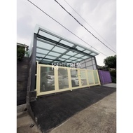 GLASS CANOPY Kanopi Kaca Besi WF Holo Alderon Tempered Laminated (2)