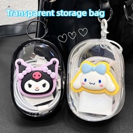Transparent storage bag cute cartoon Cable Storage Box Portable Cable Protective Cover Storage of  O