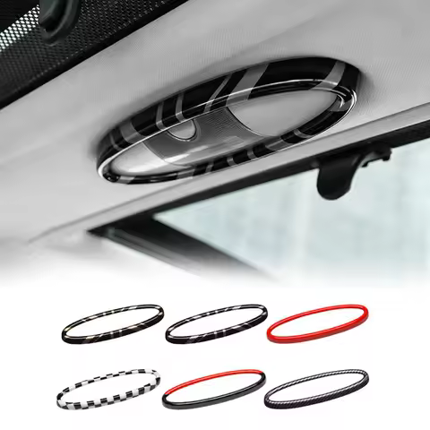 Custom Rear Reading Light Frames Decorative Stickers Car Interior Accessories Anti Scratch Cover For