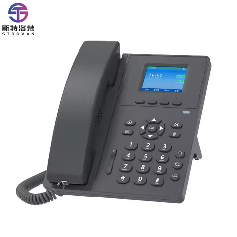 2.4 Inch Color Display Screen 2 SIP Account Caller ID VoIP Telephone Desktop Phone