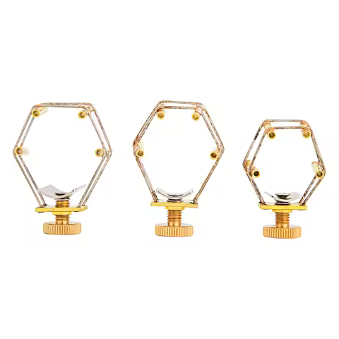 New Saxophone Mouthpiece Ligature Clarinet Soprano/Tenor/Alto Gold-Plated Saxophone Bakelite Mouthpi