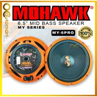 MOHAWK MY Pro Series 6.5" Inch Mid Bass Speaker Spk Kereta Spiker