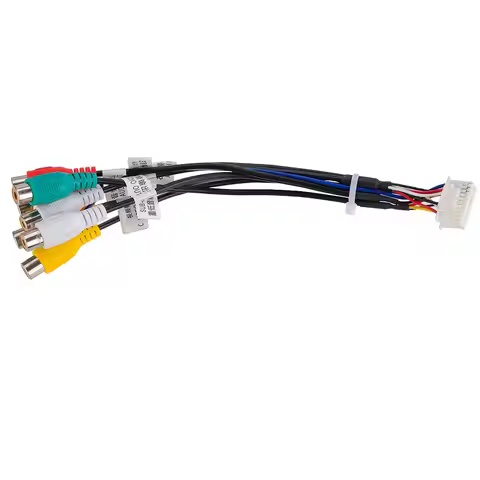 12Pin AV RCA Wire Harness Fit For Pioneer AVH241EX DMH130BT DMH240EX DMH241EX DMH340EX DMH341EX DMH3