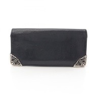 【二手，A級】Chrome Hearts 男士雙折長款皮夾 LNG 單折皮夾 皮革皮夾 二手 A