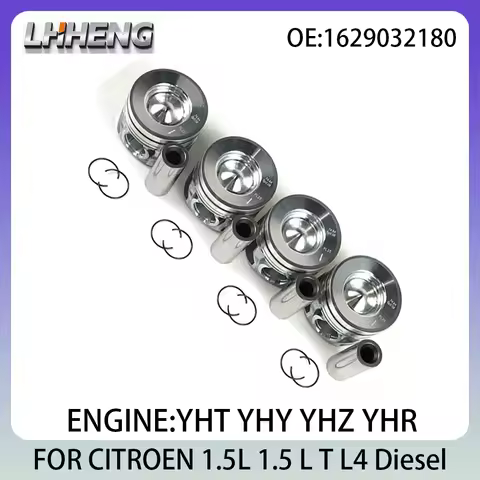 Pistons & rings Set FOR CITROEN BERLINGO C-ELYSEE C3 C4 C5 GRAND JUMPY SPACETOURER 1.5L 1.5 L T L4 D