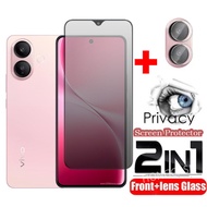 Screen Protector For Vivo V60 V60Lite V60E Lite E 4G 5G 3D Privacy Anti-Spy Full Tempered Glass Came
