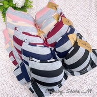 1259 New full cup T-shirt bra stripe design for ladies w/wire cotton tela cup B regular size36-42