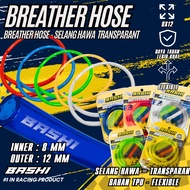 MESIN 3nity Transparent Engine Air Hose Bashi Hosegard Breather Hose 8x12 Tpu Flexible Oil Catch Tan