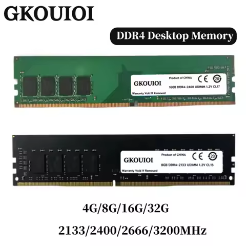GKOUIOI DDR4 32GB16GB 8GB 4GB 2133 2400 2666 3200MHz Desktop Memories Ram PC4 1.2V For All Motherboa