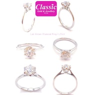 750wg Lab Grown Diamond Ring 1.25ct/750白金培育钻石戒指  IGI Report