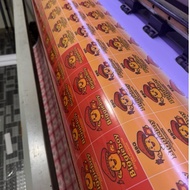 Sticker Label Customize Piso Each 2x2,2x3,2x4 100 pcs Water Proof