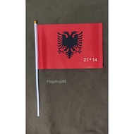 Albania hand flag