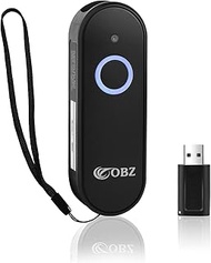 OBZ Wireless Barcode Scanner, 2D/1D QR Code Bluetooth & 2.4G Handheld Handheld Scanner for Charging,