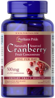 Puritan's Pride One A Day Cranberry - 120 Capsules Supports Urinary Health