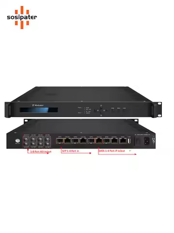 ip to 8 /16 in ISDB-T IP Modulator ISDBT RF modulator 192 512 ip to DVB-T/isdb/ATSC/12dvb-c Modulato