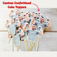 Custom Made Any Photo Cupcake Toppers, Face Cupcake Toppers, Personalized Face Cupcake Toppers, Cust