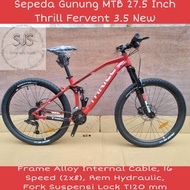 Mtb Mountain Bike 27.5 Inch Thrill Fervent 3.5 New Alloy 2x8 Speed Hydraulic Full Suspension