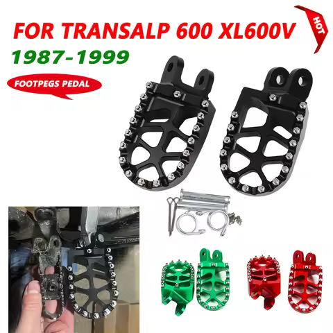 Motorcycle Footrest Footpegs Foot Pegs Pedals For HONDA XL 600V TRANSALP XL600V XLV600 XLV 600 XL600