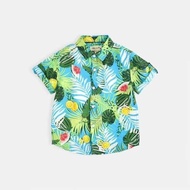 Baju budak lelaki Baju bunga lengan pendek untuk kanak-kanak lelaki, pakaian musim panas kanak-kanak nipis, percutian pantai, baju bunga retro Jepun untuk kanak-kanak besar