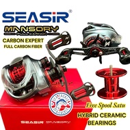 SEASIR Mansory Hybrid Ceramic Side Cover Bearings 2 Spool Baitcasting Fishing Reel 11+1BB Gear Ratio